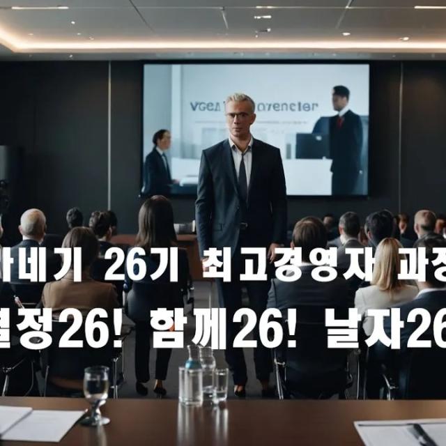 파주카네기 26기 최고경영자 과정 교육 동영상